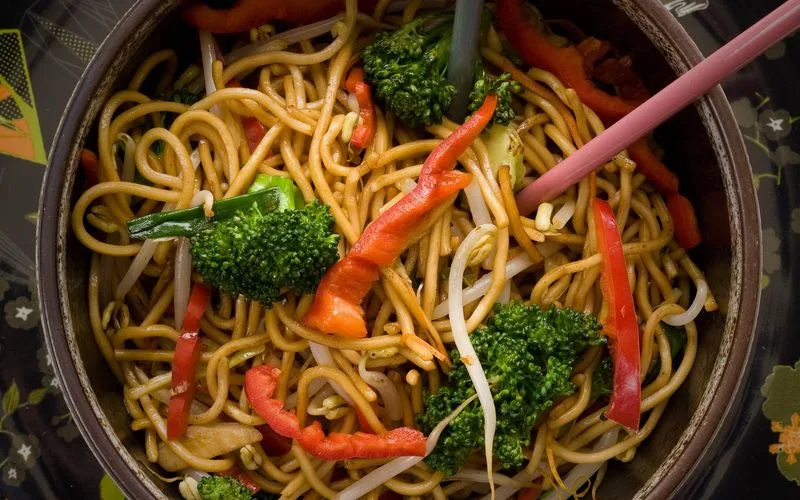Noodles and sushi at Beijing House